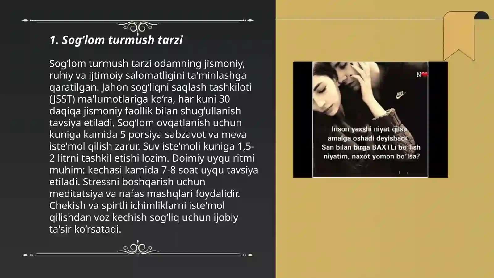 Sog‘lom turmush tarzi 3