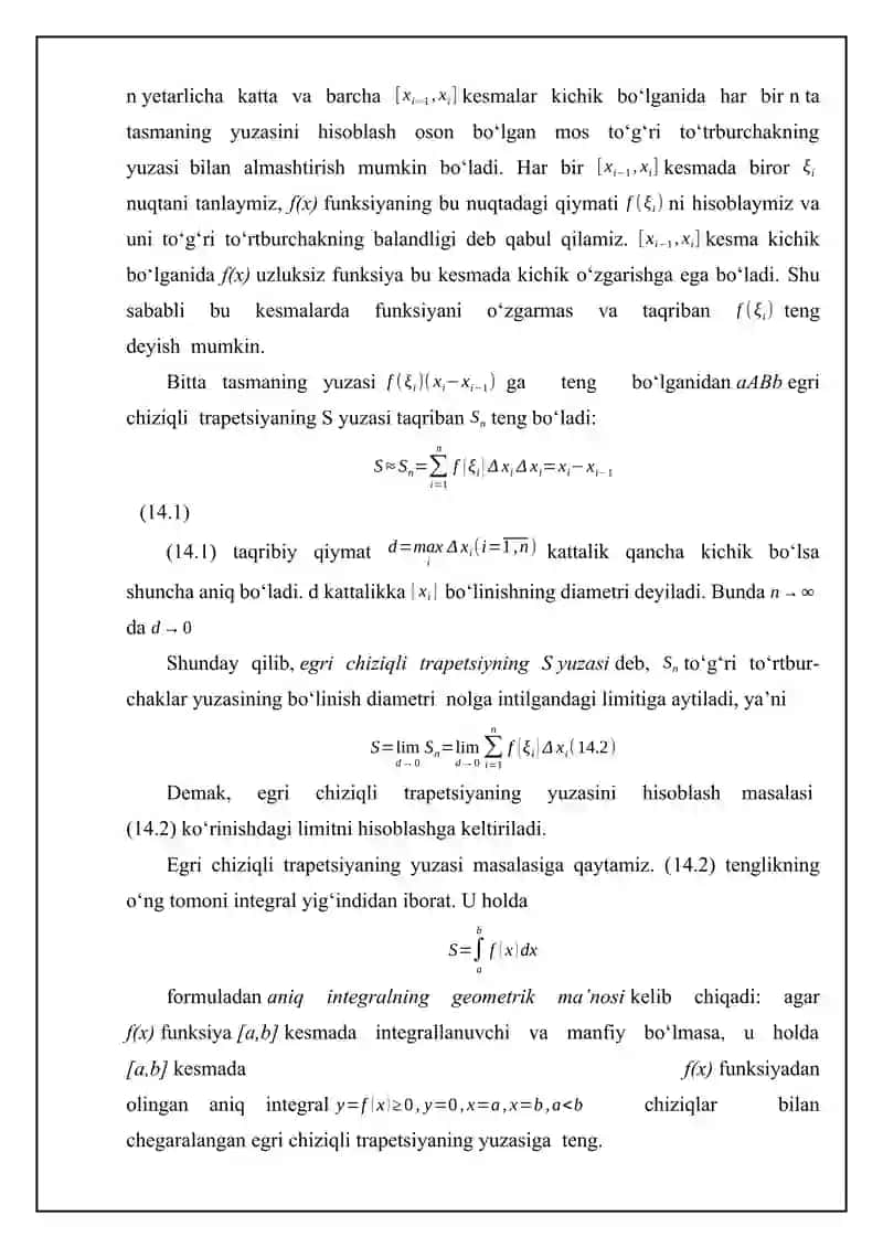 Integrallarni taqribiy hisoblash usullari 3