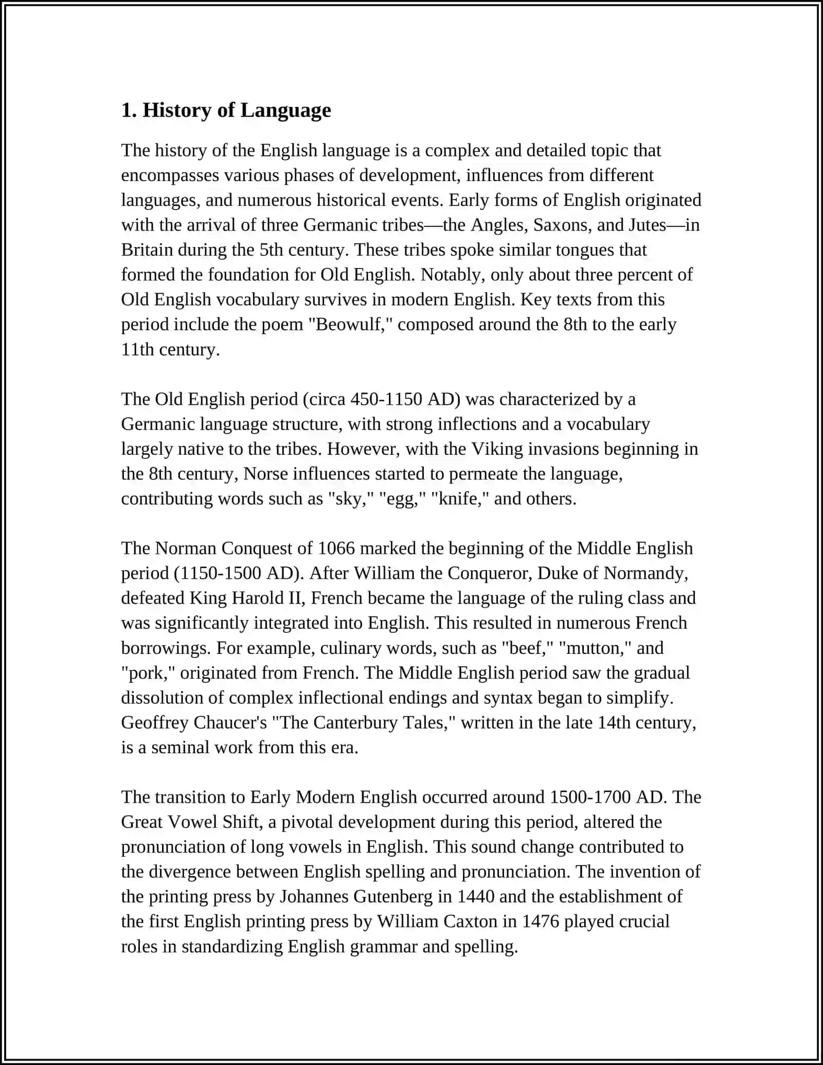 History of Language 3
