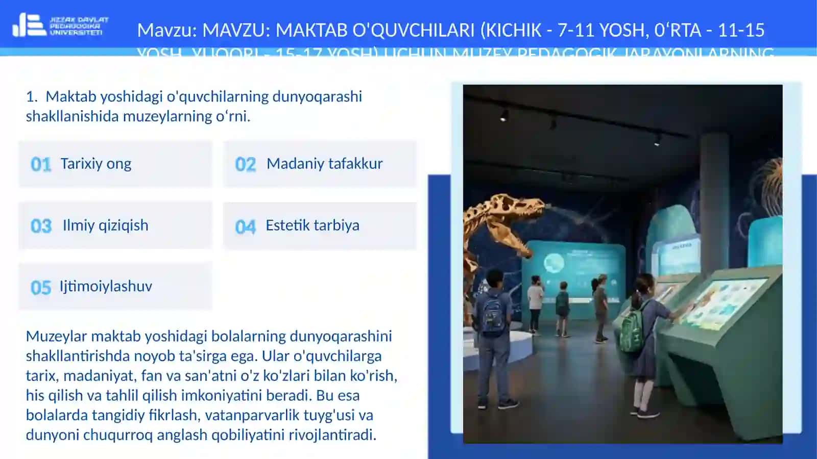 MUZEY PEDAGOGIKASI 3