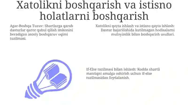 If va else strukturasi bilan ishlash 3