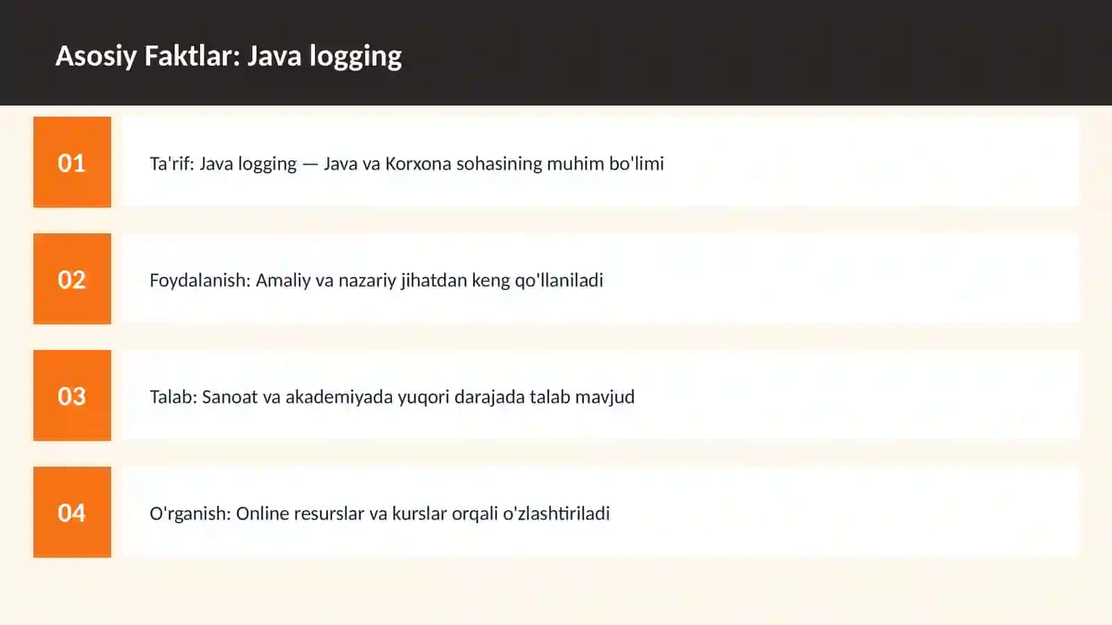 Java logging 3
