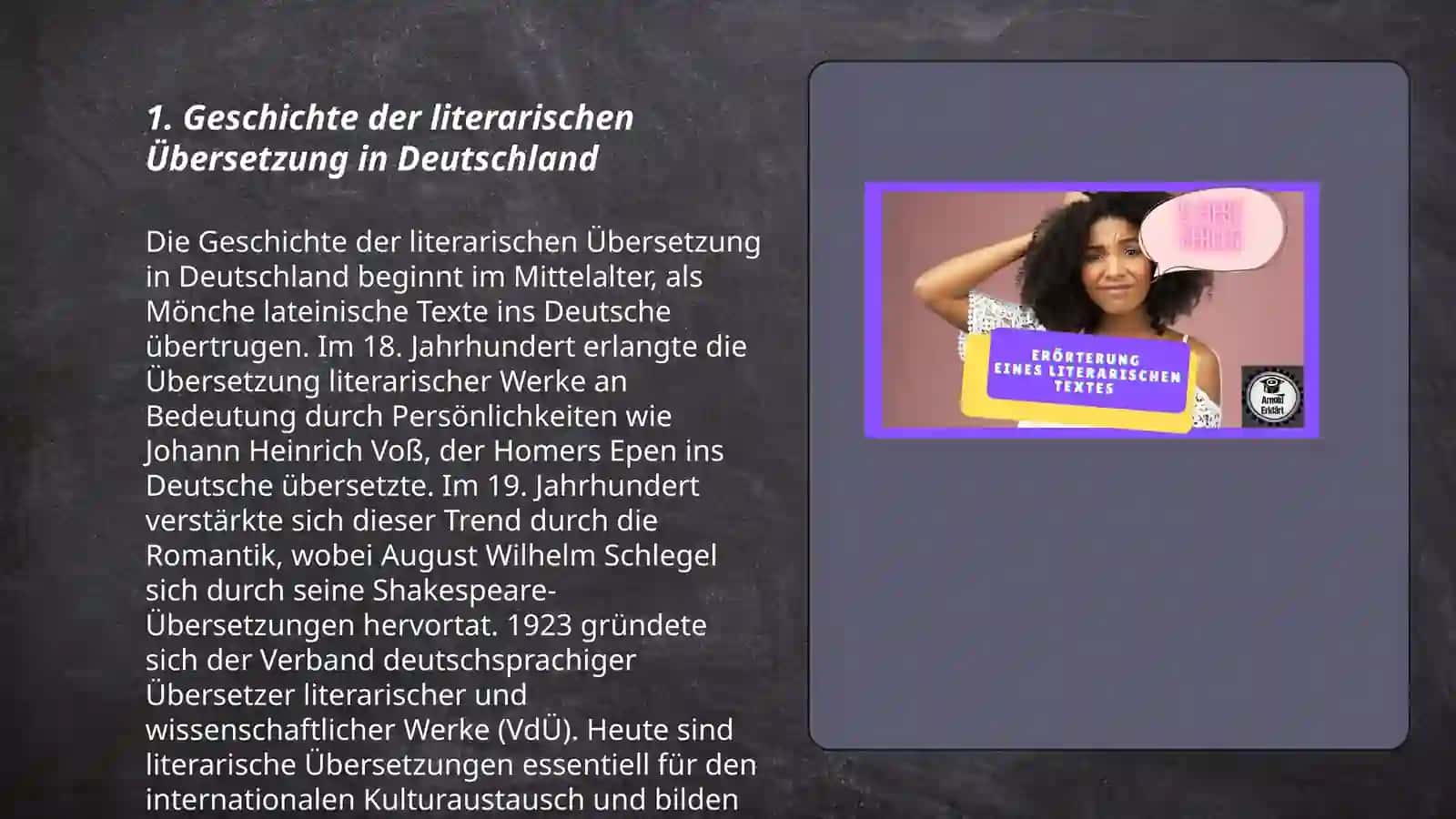 Literarischen Übersetzung 3