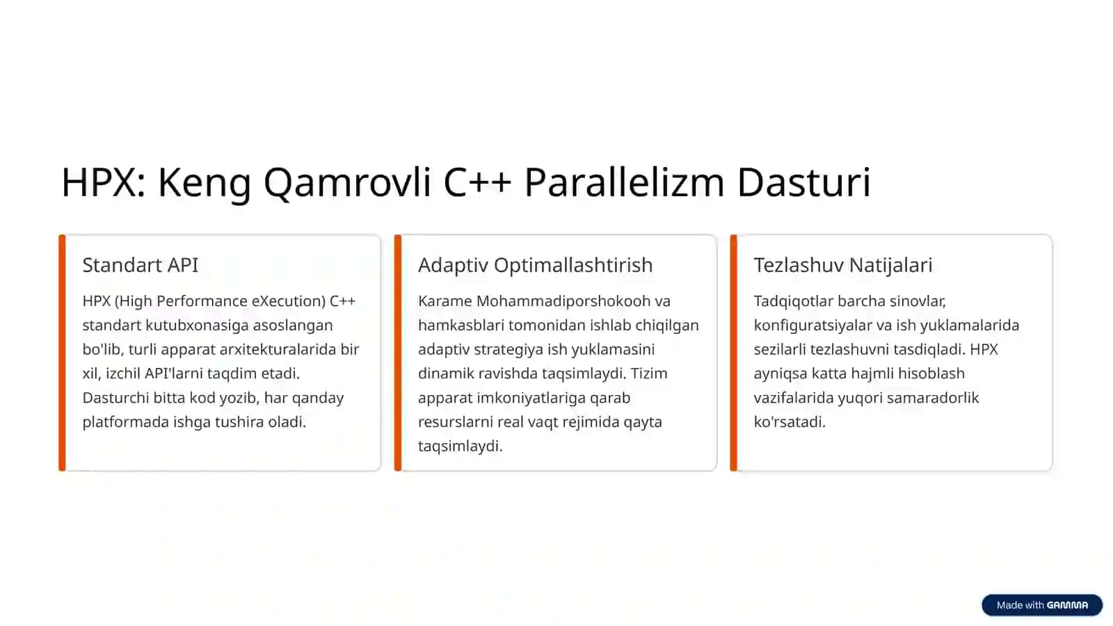 Parallel Ishlov Berish Kutubxonalari Samaradorligini Baholash 3