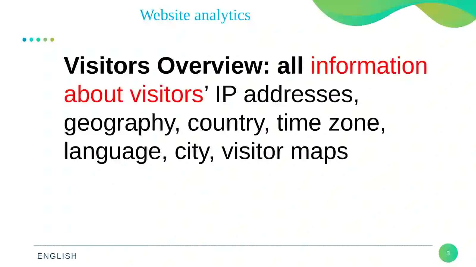 Website analytics 3