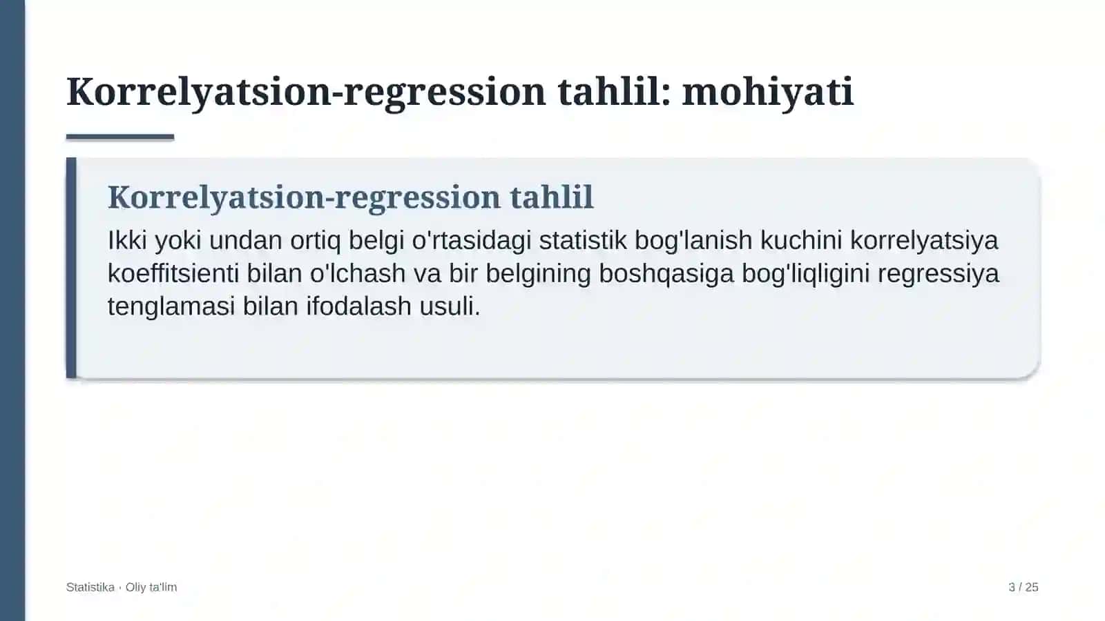 Elektronika do'konlarida korrelyatsion-regression tahlil 3