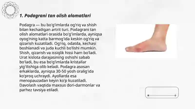 Podagra kasalligi 3