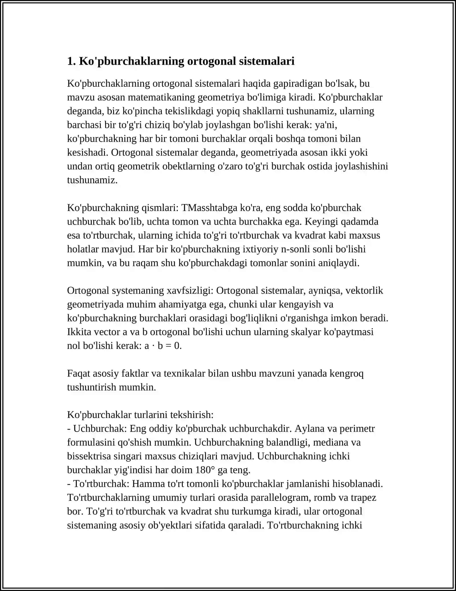 ORTOGONAL VA ORTONORMAL SISTEMALAR 3