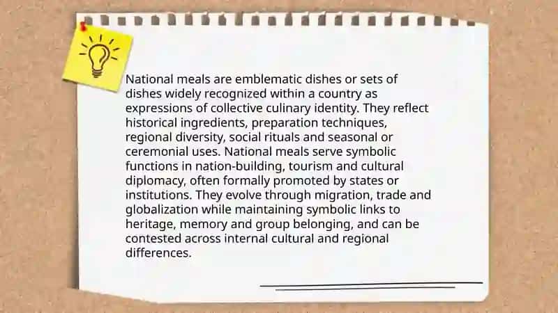 National meals 3
