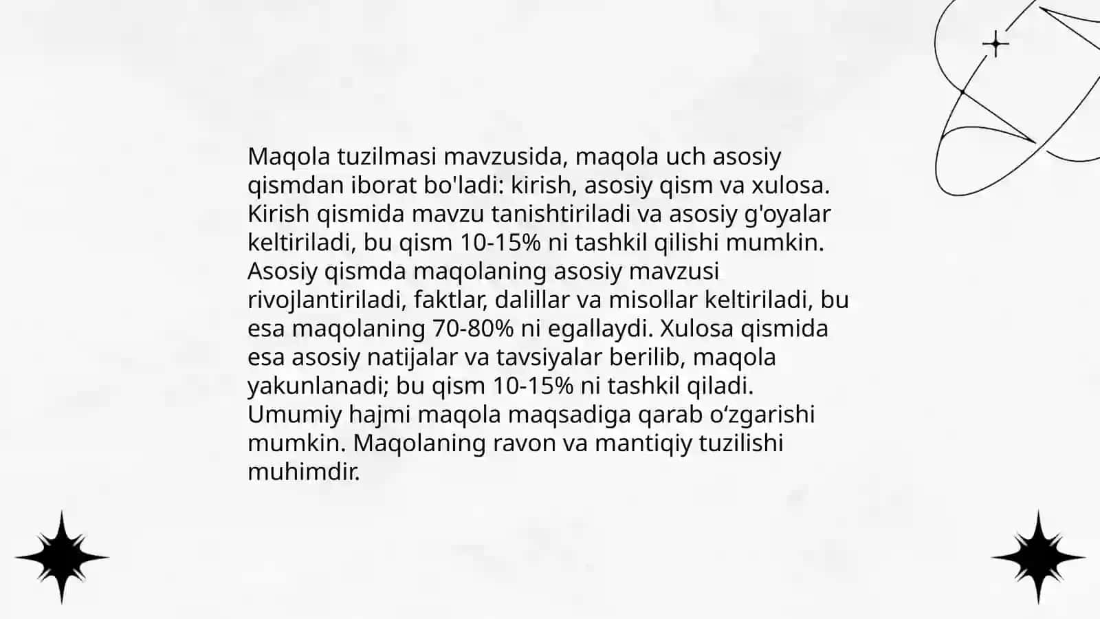 Maqola tayyorlash boʻyicha taqdimot 3