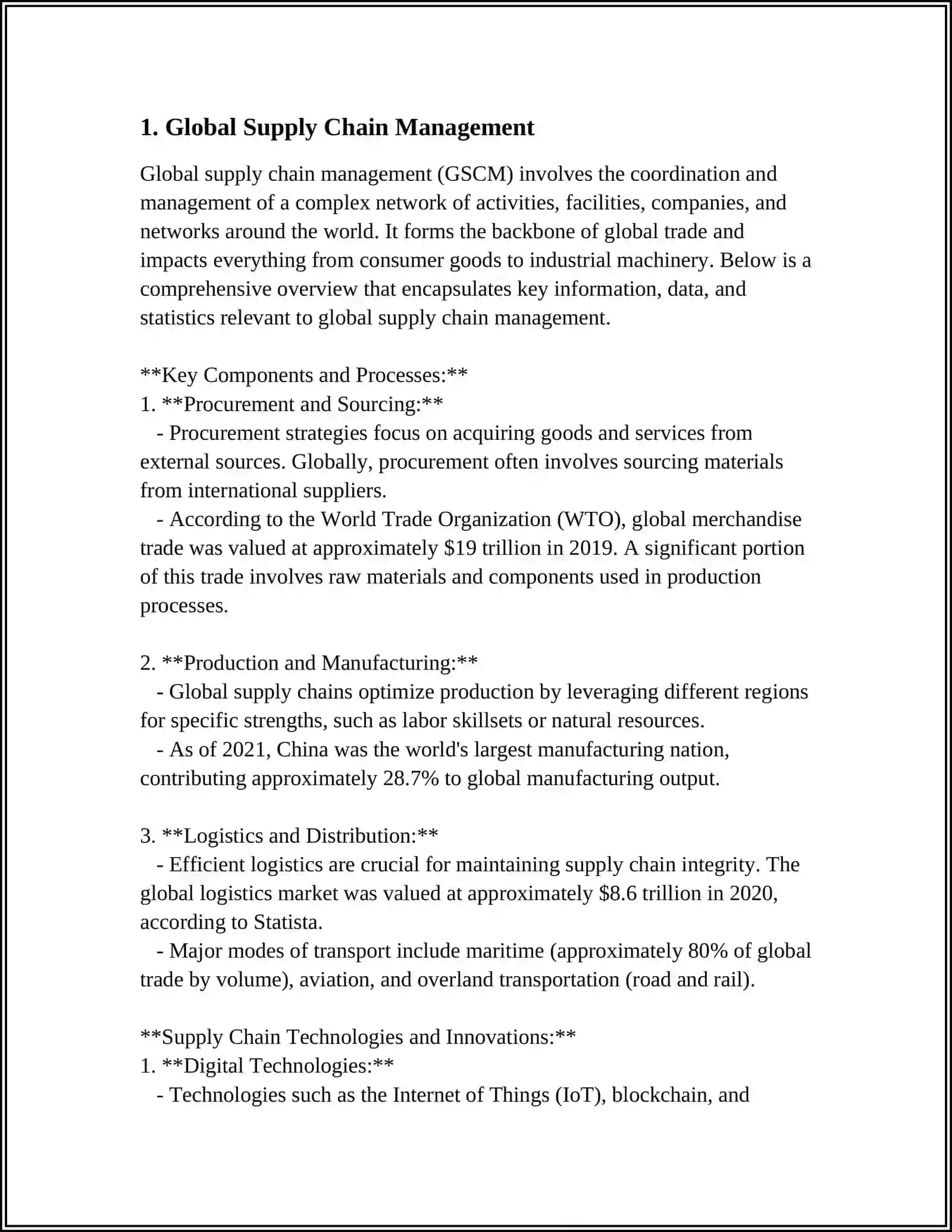 Global Supply Chain Management 3
