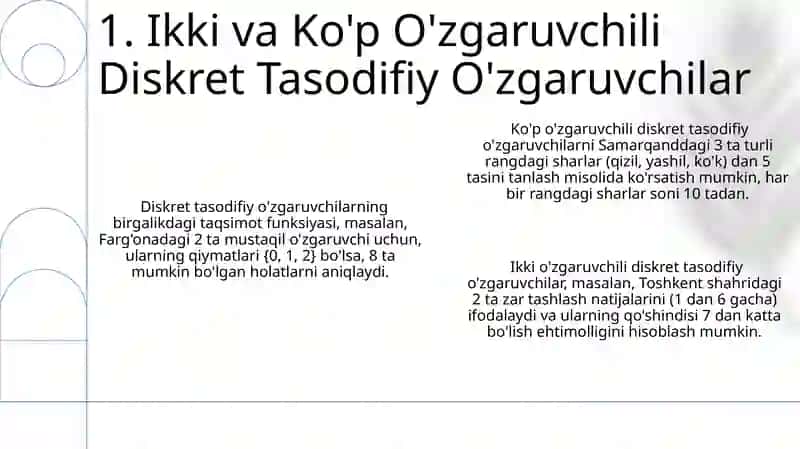 Diskret tasodifiy miqdorlar 3