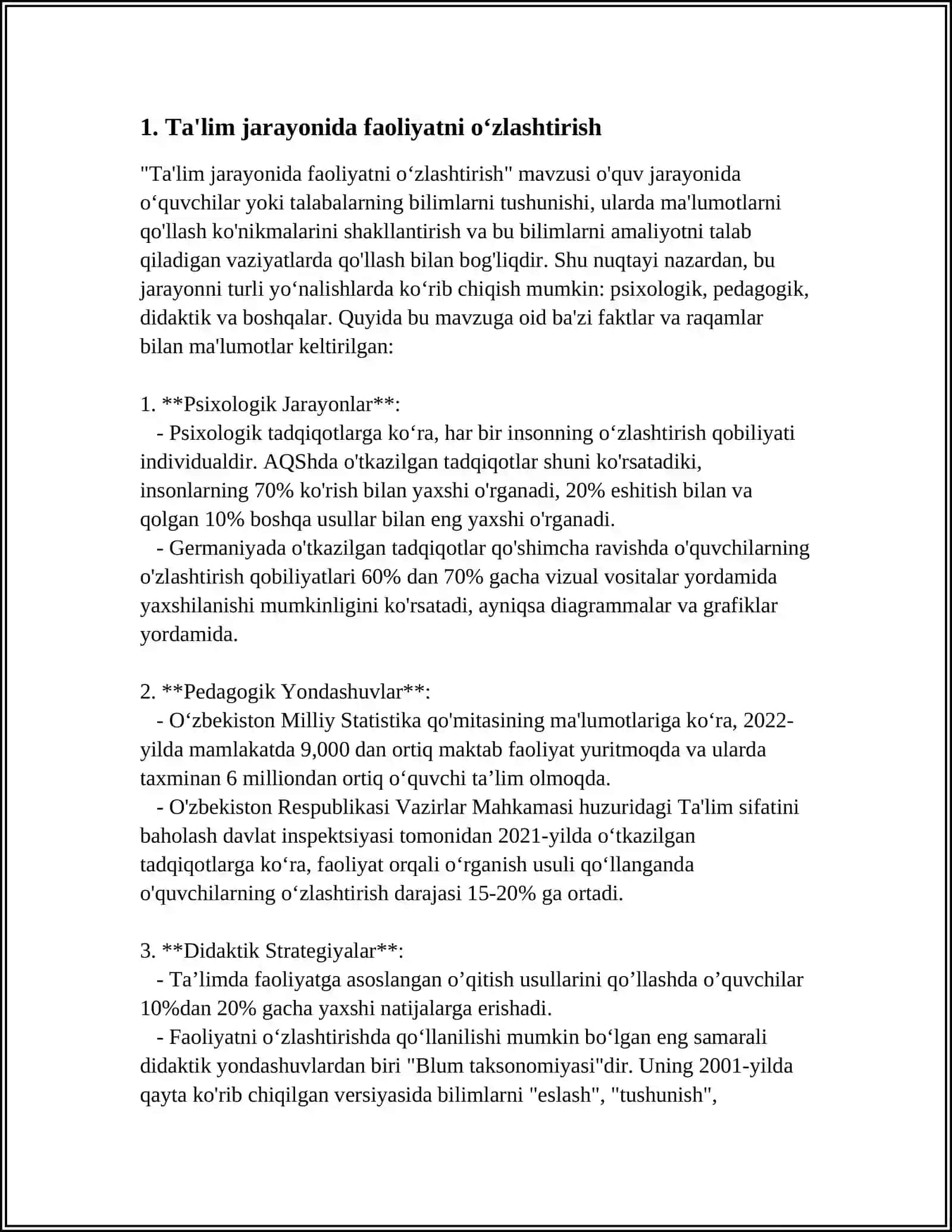 FAOLIYATNING ÒZLASHTIRILISHI VA MALAKALARNI EGALLASH 3
