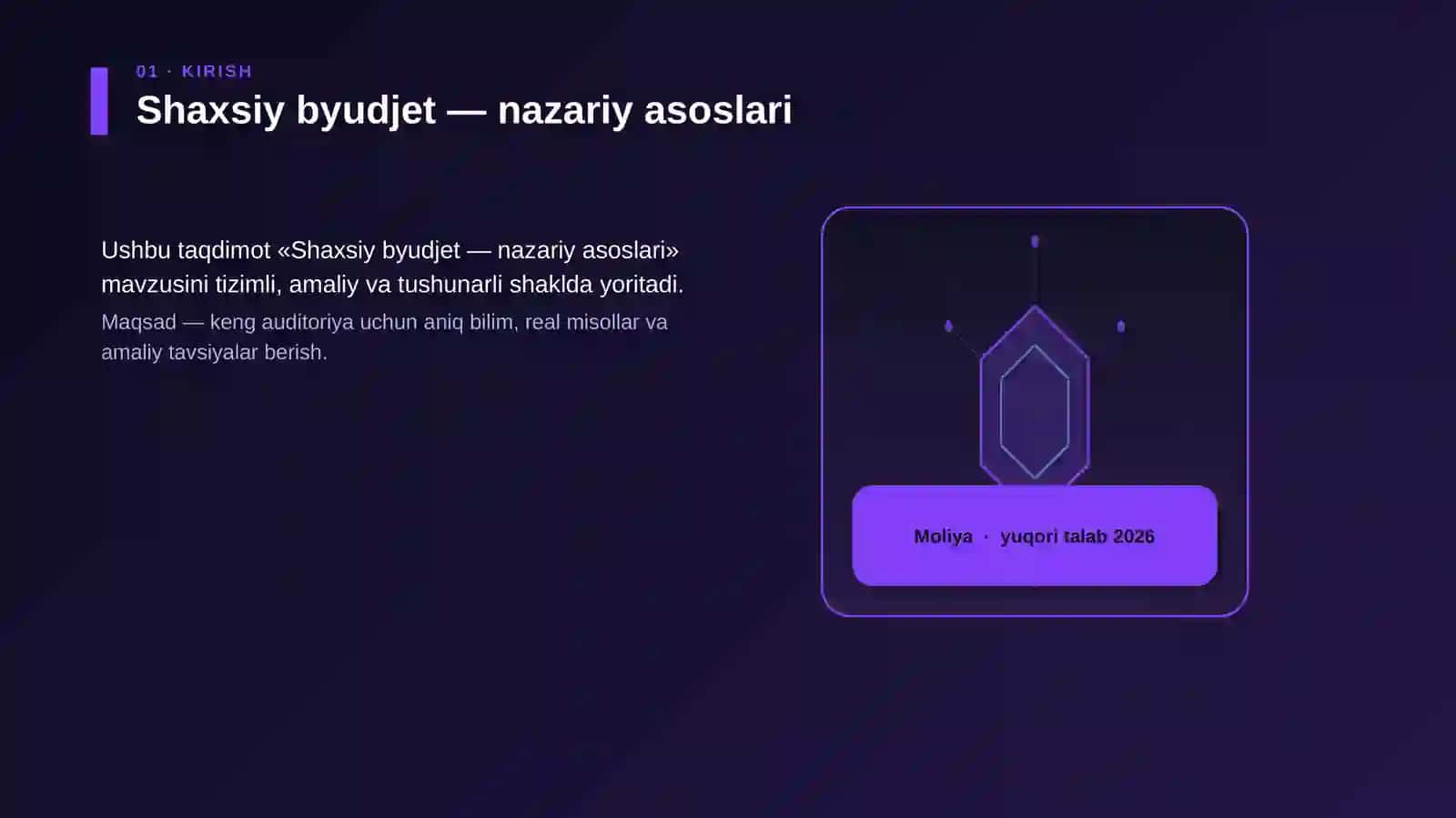 Shaxsiy byudjet — nazariy asoslari 3