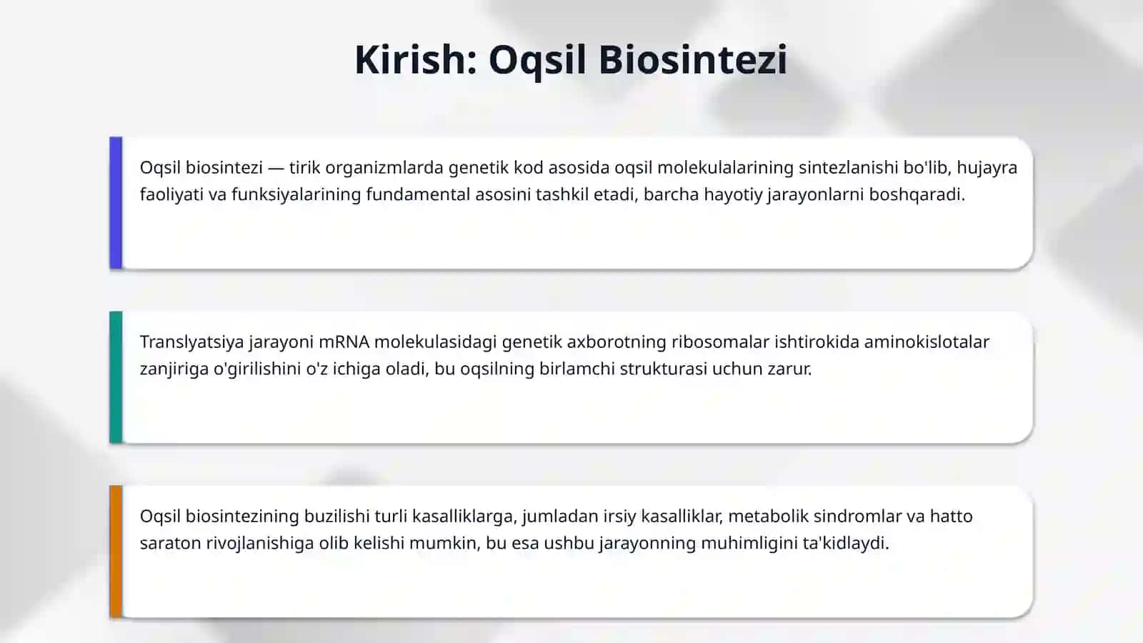 Oqsil biosintezi ingibitorlari 3
