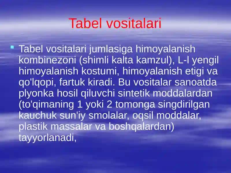 Terini himoya qilish vositalari 3