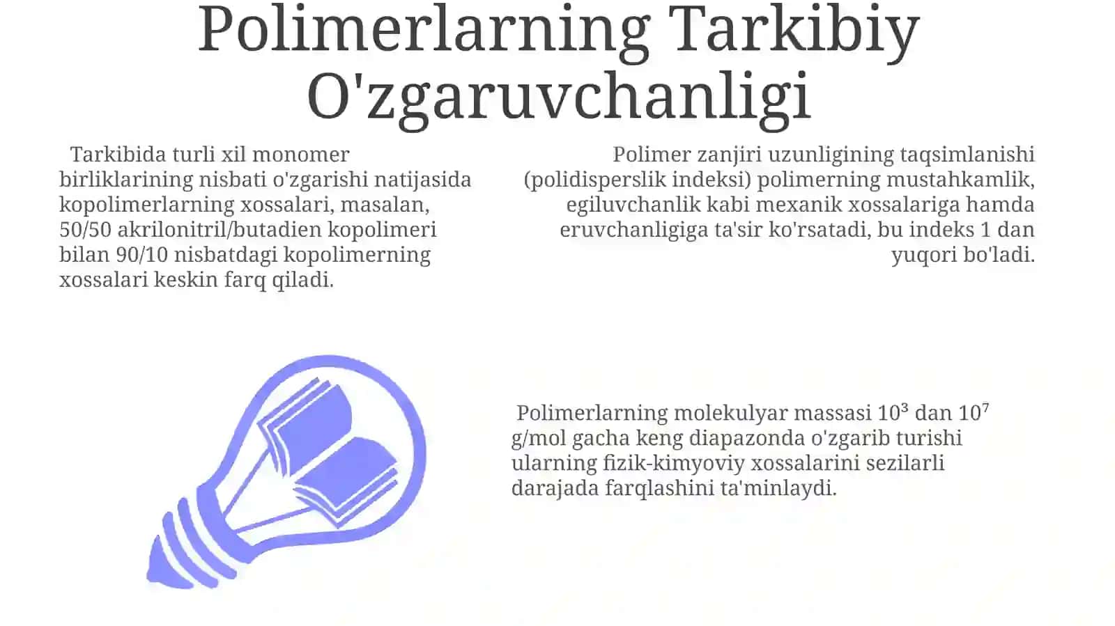 Polimerlarning oʻzgaruvchanligi 3