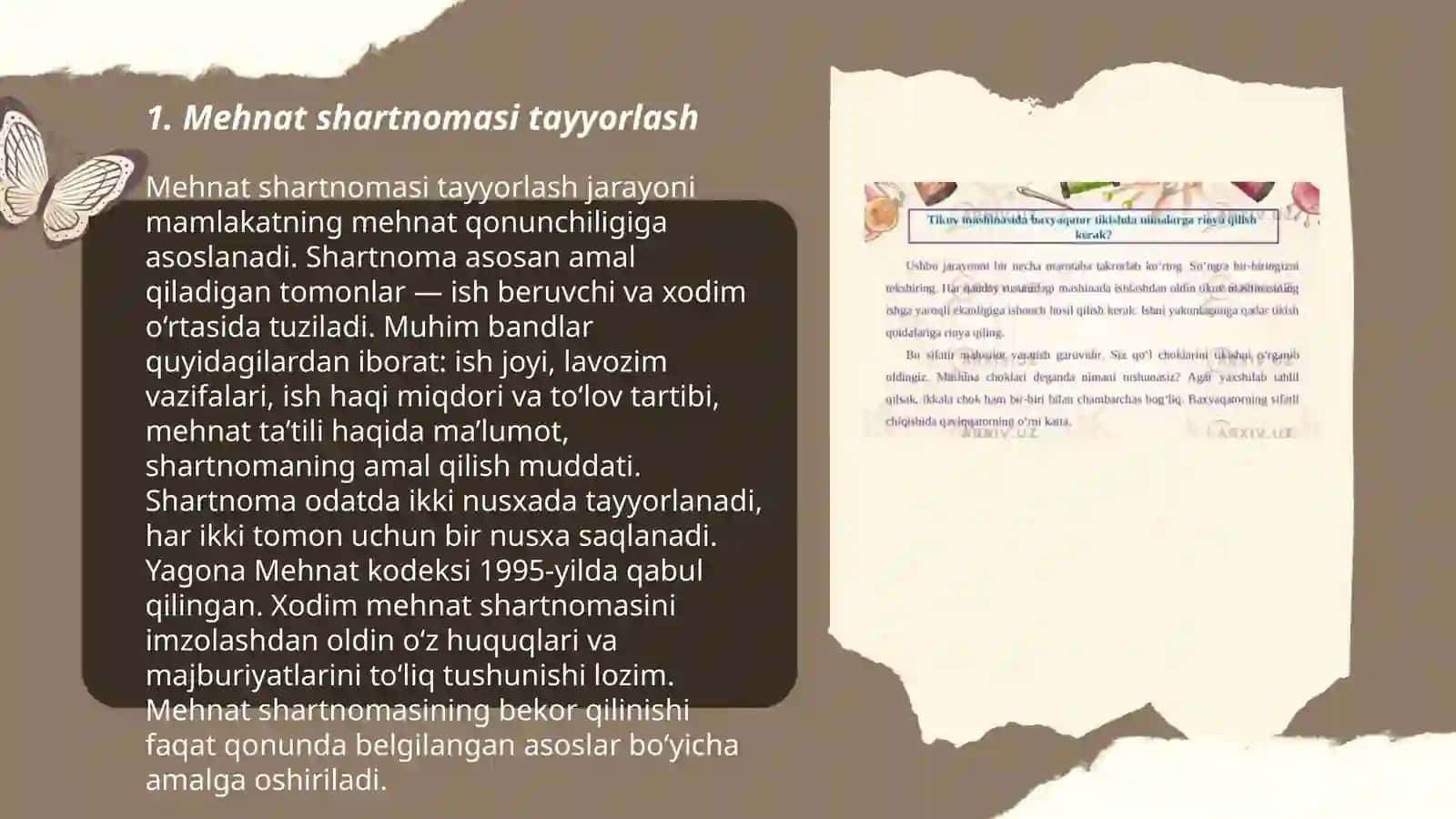 Mehnat shartnomasi tayyorlash 3