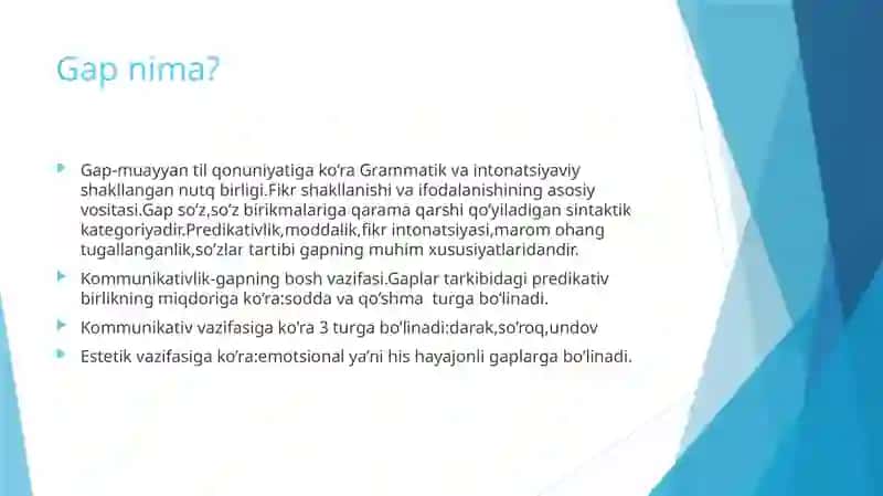 Gap va uning turlari 3