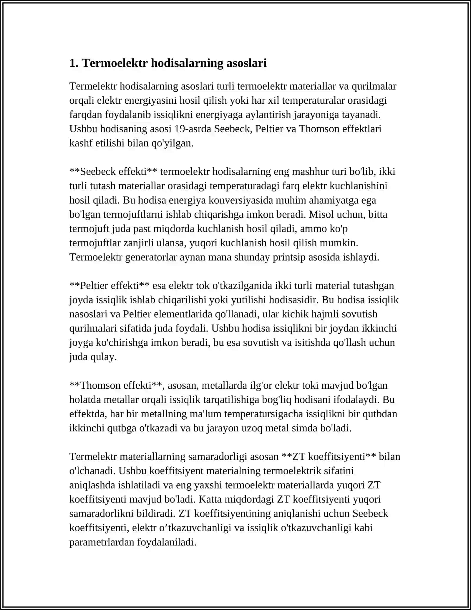 TERMOELEKTR HODISALARI 3