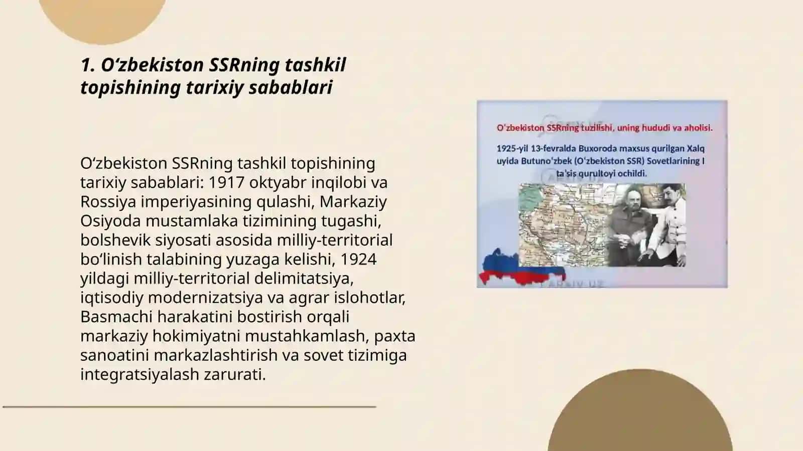Oʻzbekiston SSR tashkil topishi 3