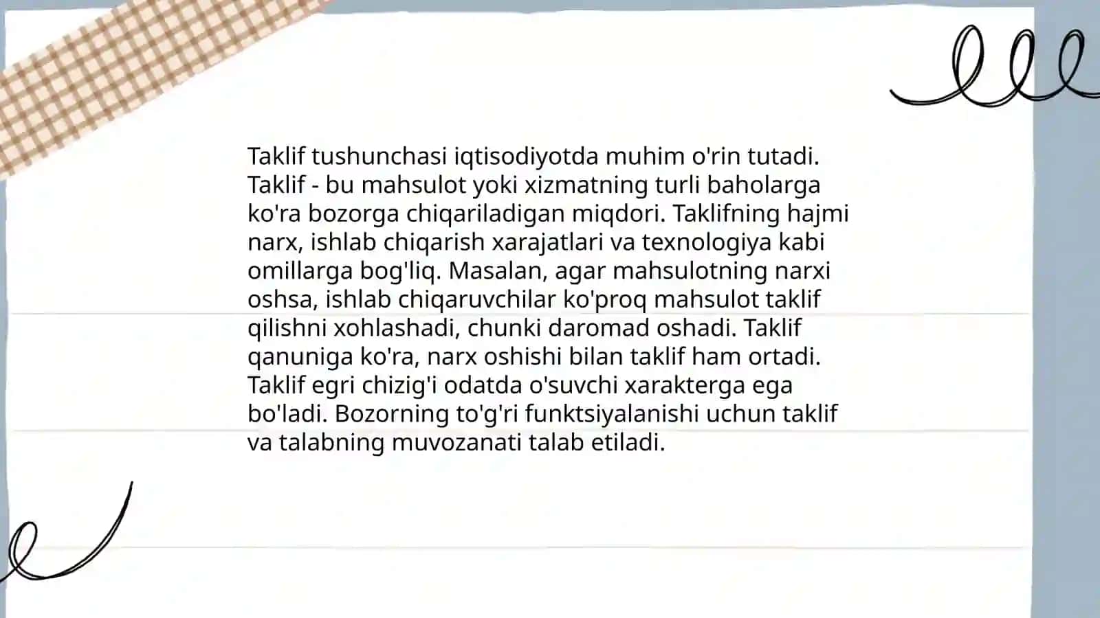 Taklif tushunchasi 3