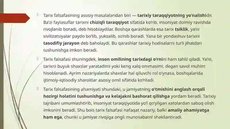 Tarix falsafasi, sivilizatsiya va madaniyat 3