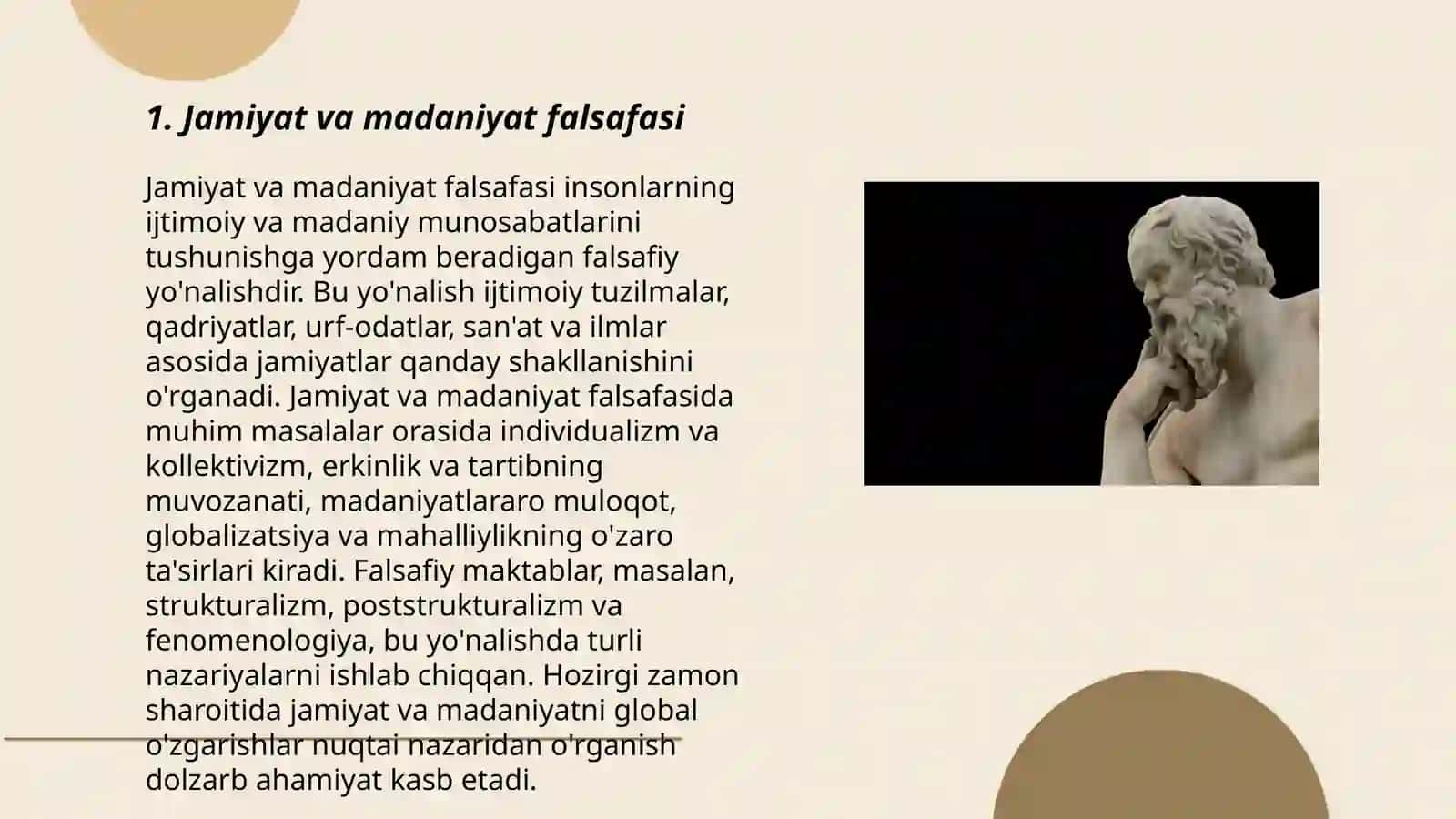 Jamiyat falsafasi 3