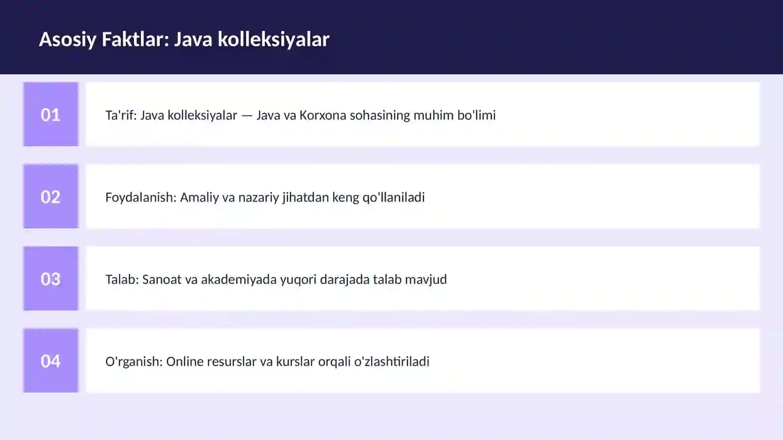 Java kolleksiyalar 3