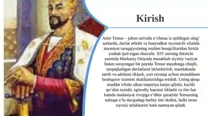 Amir Temur haqida 3