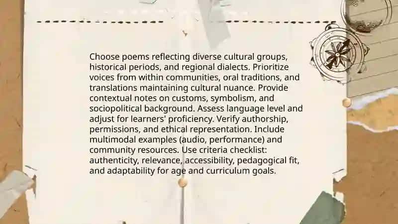 Materials for teaching culture: poems 3