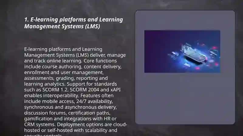 E-learning platforms and Learning Management Systems (LMS) 3