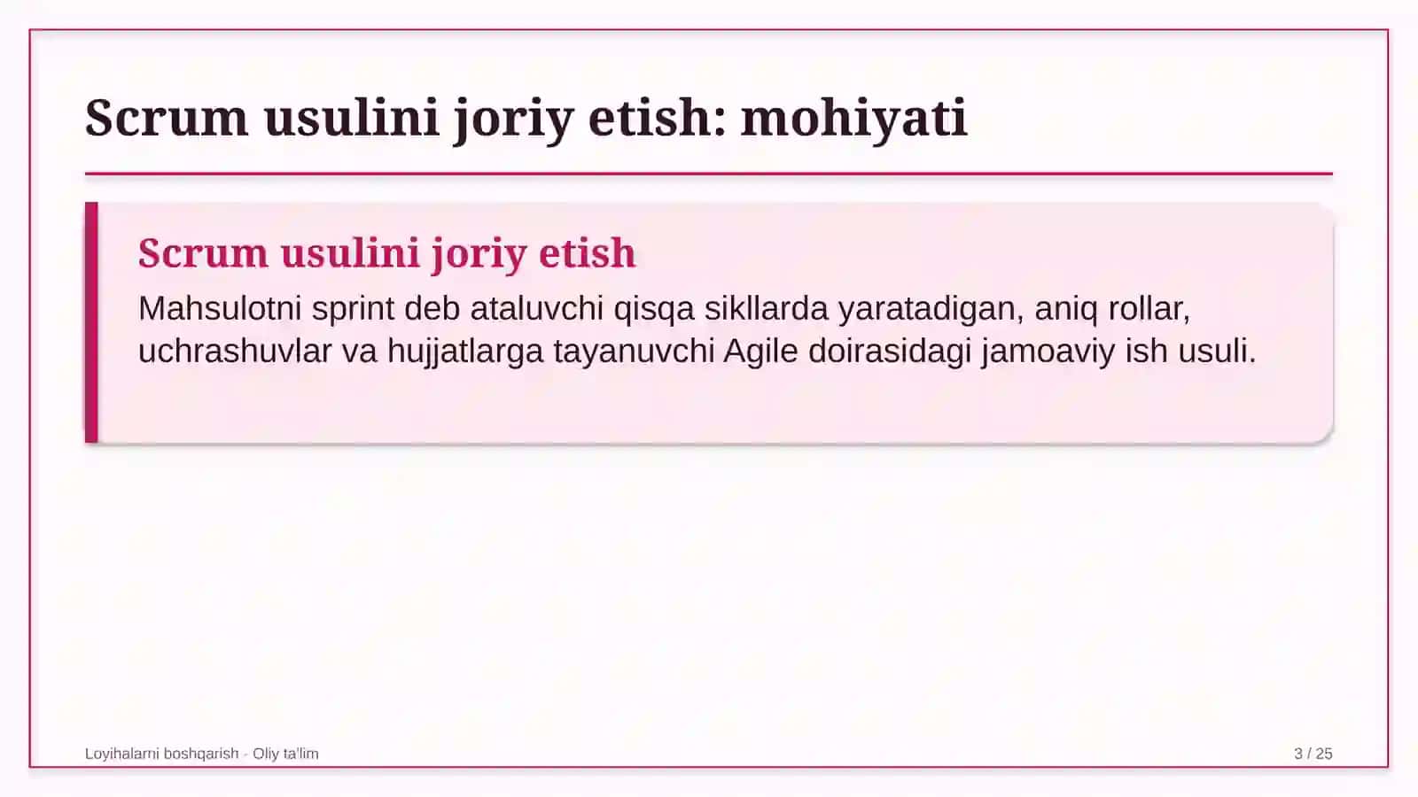 xususiy banklarda scrum usulini joriy etish 3633 3