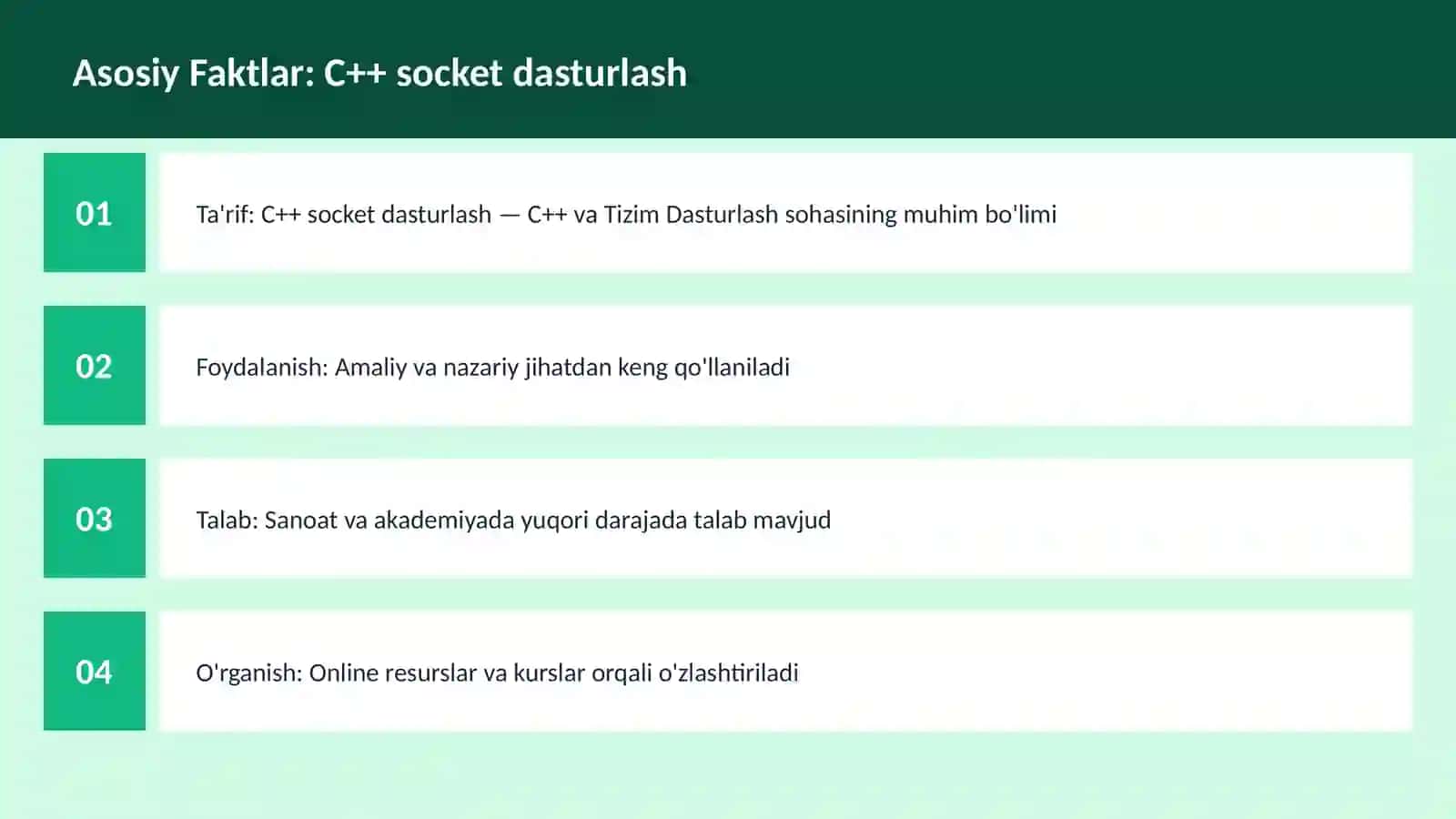 C++ socket dasturlash 3