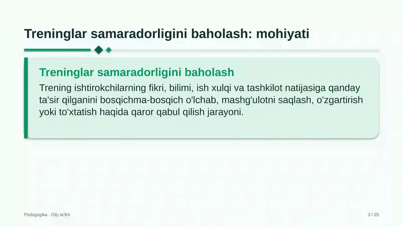 [Yem-xashak yetishtirishda treninglar samaradorligini baholash] 3