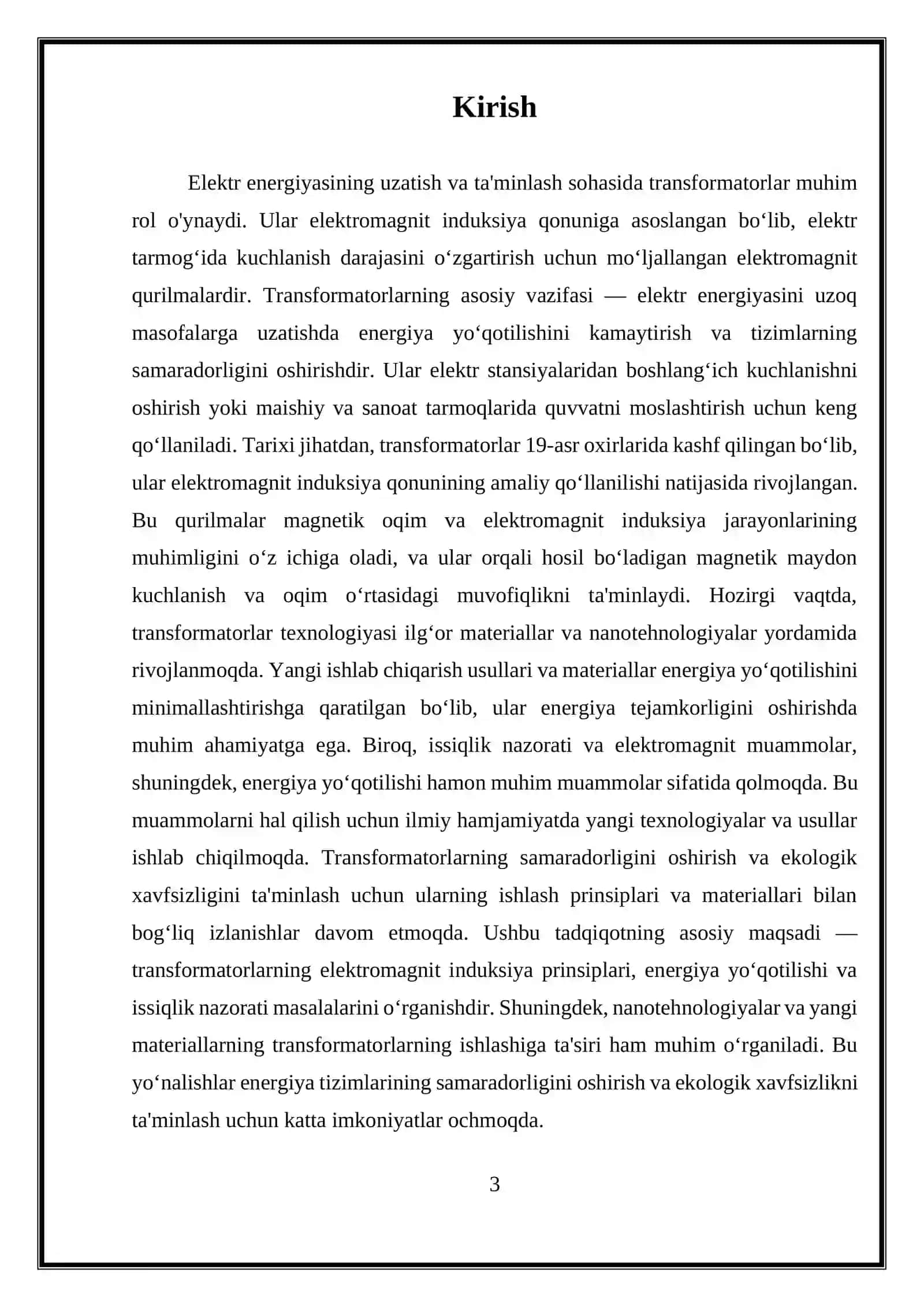 TRANSFARMATORLAR 3