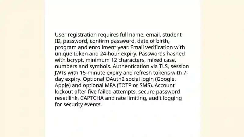 Student App programm 3