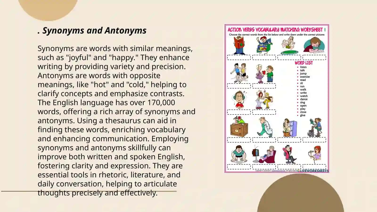 Making vocabulary tasks 3