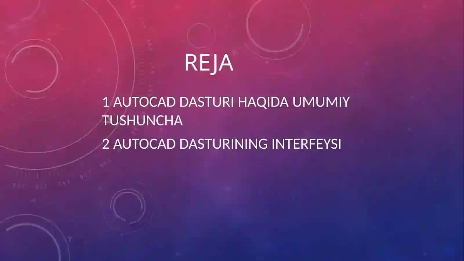 AutoCAD dasturi haqida 3