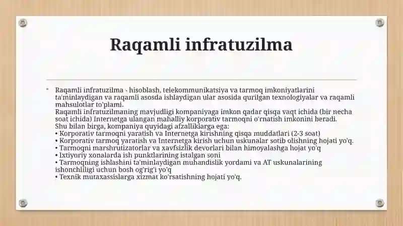 RAQAMLI INFRATUZILMA 3