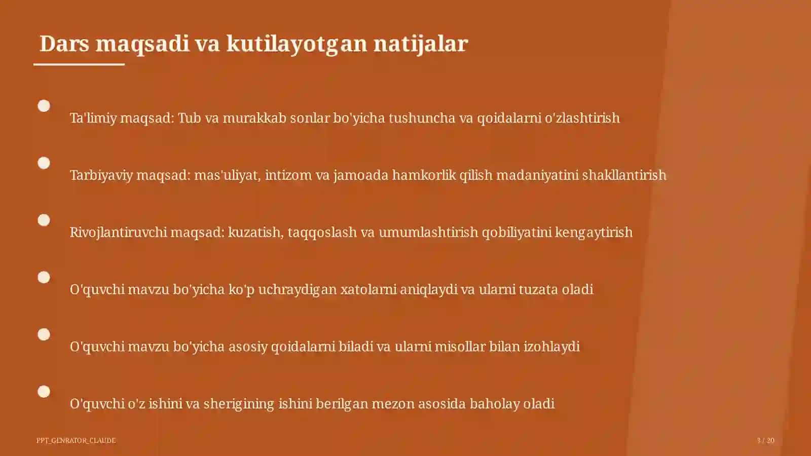 Tub va murakkab sonlar (5-sinf) 3
