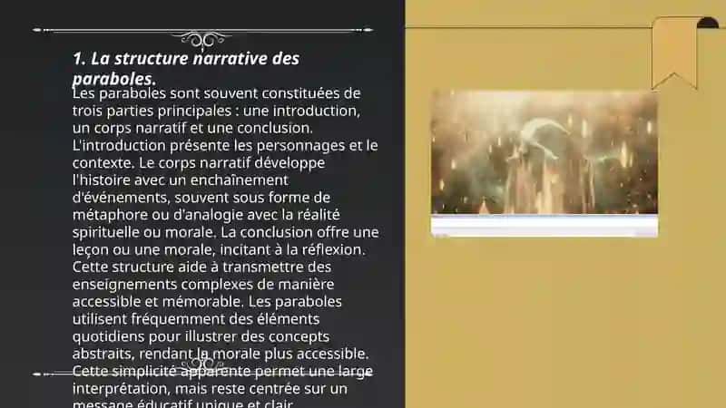 La structure narrative des paraboles 3