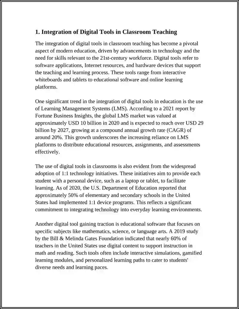 Integration of Digital Tools in Classroom Teaching 3