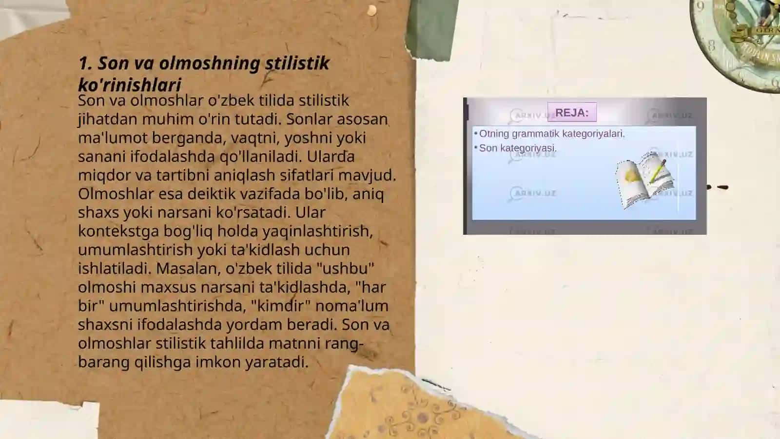 Son va Olmosh soʻz turkumining uslubiy xususiyatlari 3