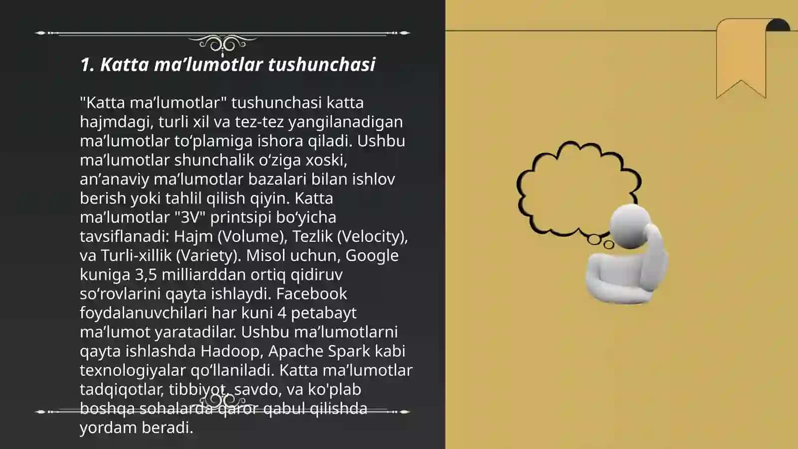 Katta maʼlumotlar tushunchasi (Big data) 3