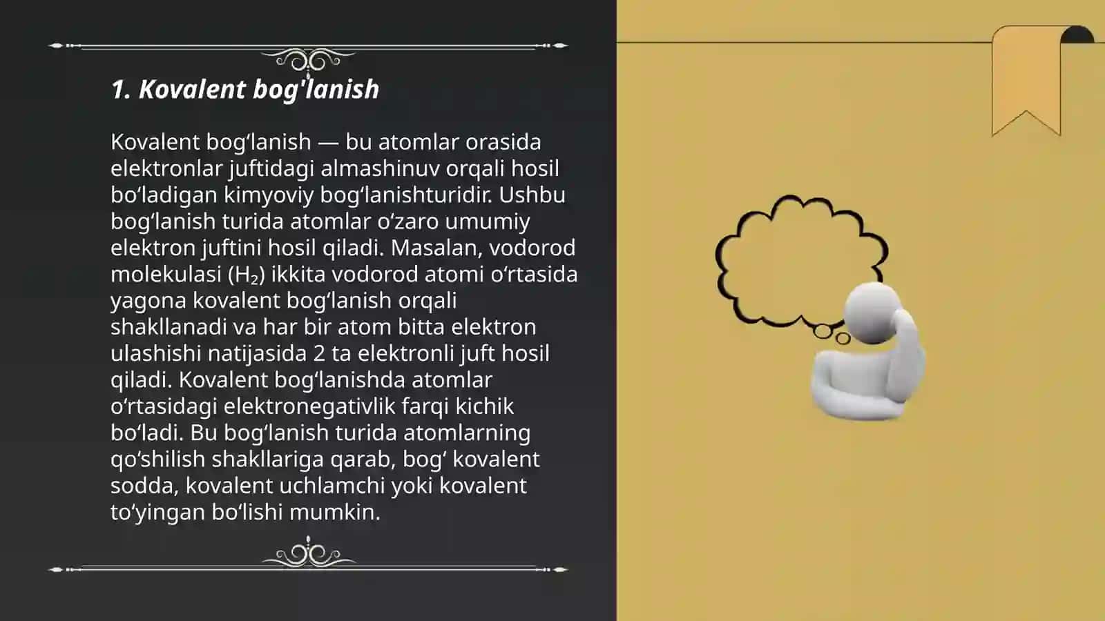 Kimyoviy bog'lanish turlari 3