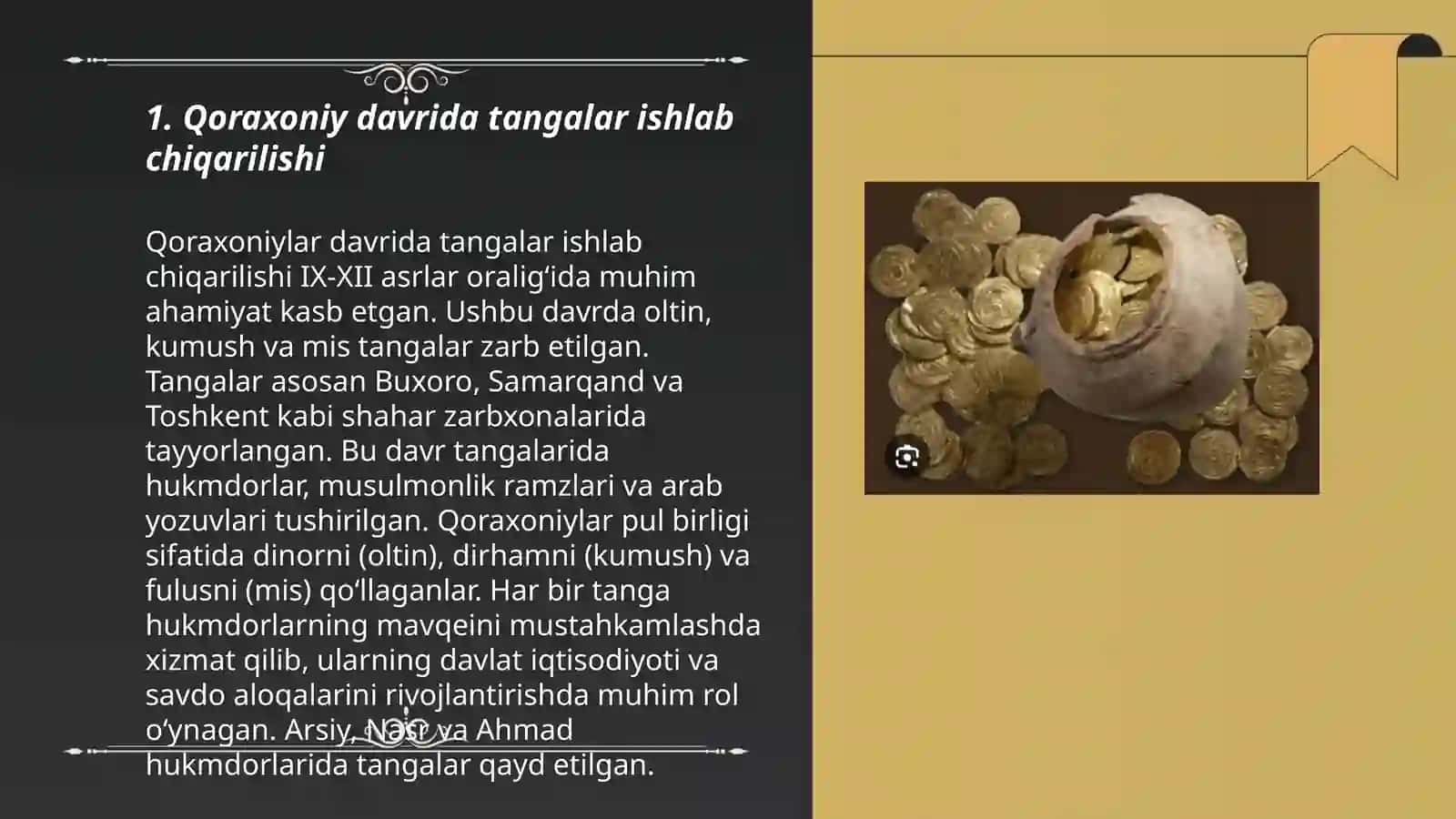Qoraxoniylar davri tangalari 3