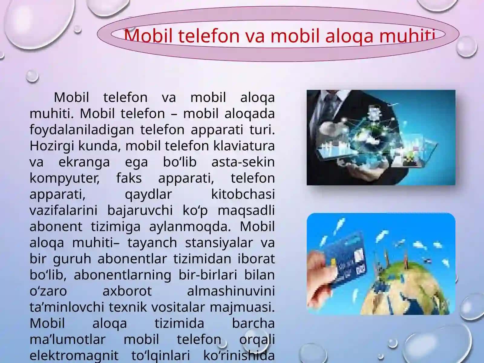 Mobil internet texnologiyalari 3
