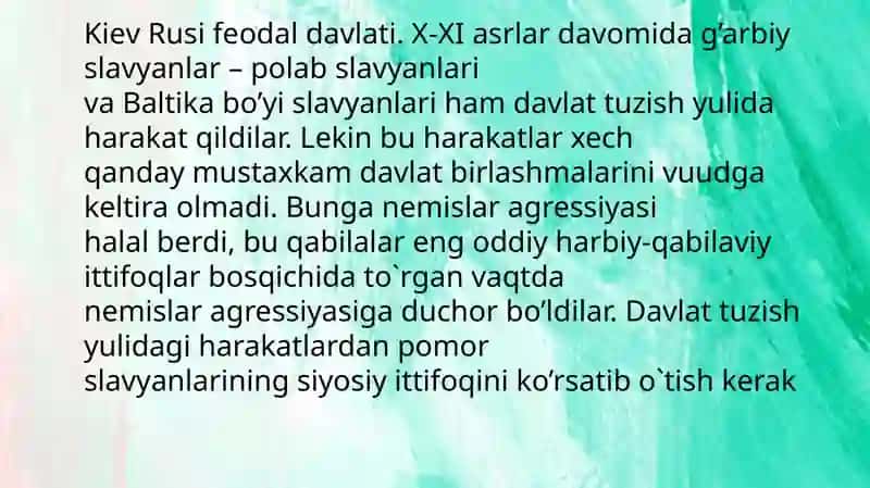 XII asrda, nemislarning «Sharqqa tazyiqi» 3