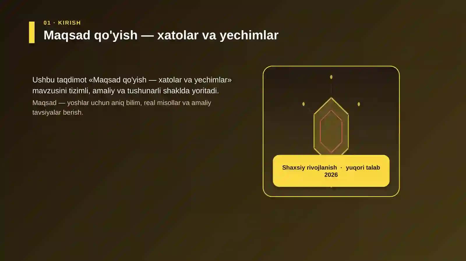 Maqsad qo'yish — xatolar va yechimlar 3
